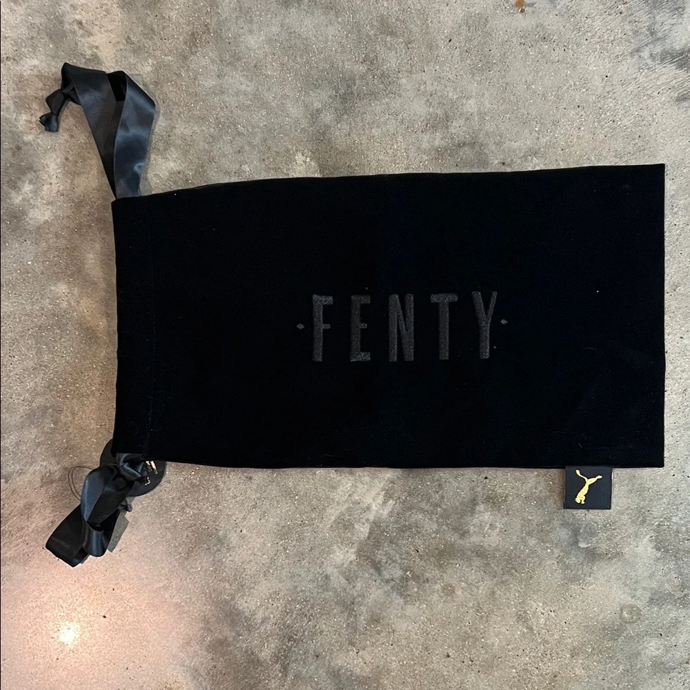 Authentic FENTY x Puma Black Velvet Drawstring Bag